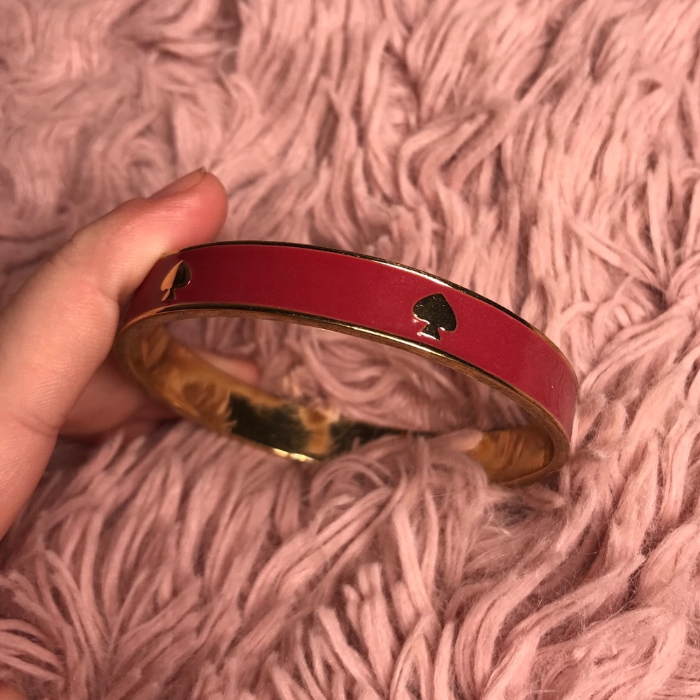 Kate Spade Red Enamel Bangle Bracelet